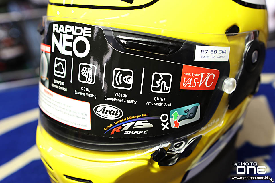 2020 ARAI RAPIDE-NEO HA YELLOW