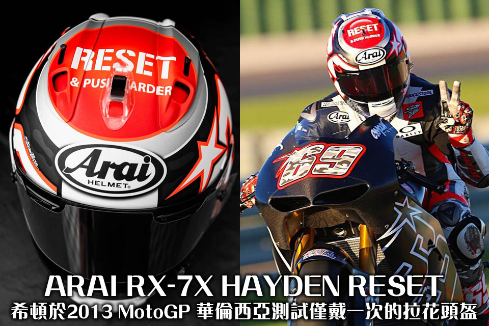 ARAI RX-7X HAYDEN RESET