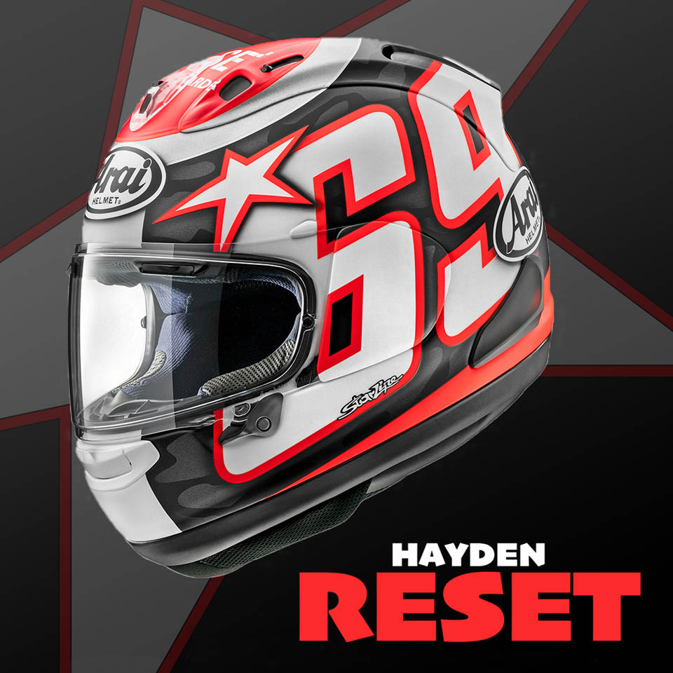 ARAI RX-7X HAYDEN RESET